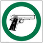 Guns Permitted Symbol Sign NHE-17747