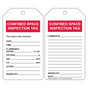 Confined Space Inspection Tag CS585949
