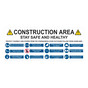 Construction Area Stay Safe Contractor-Grade Banner CS102907