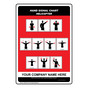 Helicopter Hand Signals Chart With Custom Text CRANE-128