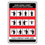 Articulating Boom Cranes Hand Signals Sign With Custom Text CRANE-184