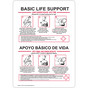 Basic Life Support Bilingual Sign NHB-17824