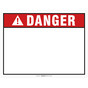 ANSI Danger Header Blank EZMake Labels CS725707