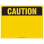 OSHA Caution Header Blank EZMake Labels CS934007