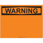 OSHA Warning Header Blank EZMake Labels CS951048