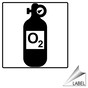 Oxygen Symbol Label for Gases LABEL_SYM_109