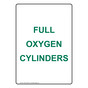 Portrait Full Oxygen Cylinders Sign NHEP-28246