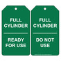Full Cylnder Ready For Use Cylinder Status Tag CS513428