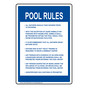 Delaware Pool Rules Sign NHE-15263-Delaware