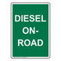 Portrait Diesel On-Road Sign NHEP-29739