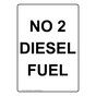 Portrait No 2 Diesel Fuel Sign NHEP-33535