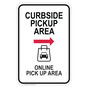 Curbside Pickup Area - Right Arrow Sign CS958353