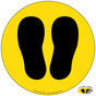 Standing Footprints Symbol Floor Label NHE-18745