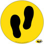 Walking Footprints Symbol Floor Label NHE-18746