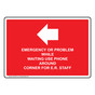 Emergency Or Problem While Waiting Sign With Symbol NHE-29473