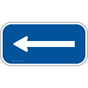 Arrow White On Blue Sign for Parking Control PKE-20895