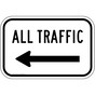All Traffic Left Arrow Sign for Parking Control PKE-21455