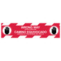 Wrong Way Enter Other End - Camino Equivocado Bilingual Floor Label CS985429