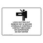 Lock Out/Tag Out Remove Key & Secure Sign With Symbol NHE-35154
