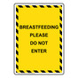 Portrait Breastfeeding Please Do Not Enter Sign NHEP-29358