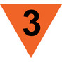 DOD 6055 Fire Division 3 Mass Fire ( Inverted Triangle ) Sign DOD-003