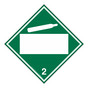 DOT Non-Flammable Gas 2 Blank Hazmat Sign DOT-19479