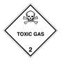 DOT TOXIC GAS 2 Class 2 Placard or Label