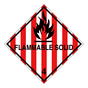 DOT Flammable Solid 4 Hazmat Sign DOT-9878
