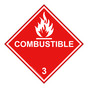 DOT Combustible Hazmat Sign DOT-9881