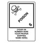 DOT POISON 6 Sign With Custom Text DOT-9892-CUSTOM