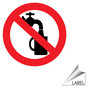 Do Not Drink Water Symbol Label for Facilities LABEL_PROHIB_54-R