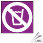 Do Not Drink Water Symbol Label for Facilities LABEL_PROHIB_54_c