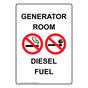 Portrait Generator Room Diesel Fuel Sign NHEP-28610