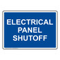 Electrical Panel Shutoff Sign NHE-13818