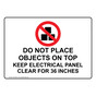 Do Not Place Objects On Top Keep Sign With Symbol NHE-28616