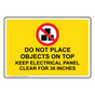 Do Not Place Objects On Top Keep Sign With Symbol NHE-29524