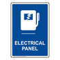 Electrical Panel Sign With Symbol NHEP-13819