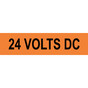 24 Volts Dc Label for Electrical Voltage