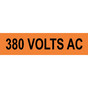 380 Volts Ac Label for Electrical Voltage VLT-13056