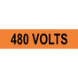 480 Volts Label for Electrical Voltage