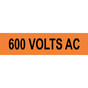 600 Volts Ac Label for Electrical Voltage VLT-13063