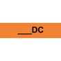 Custom - DC Label for Electrical Voltage VLT-16270