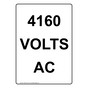 Portrait 4160 Volts AC Sign NHEP-27016