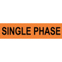 Single Phase Label for Electrical VLT-13075