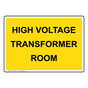 High Voltage Transformer Room Sign NHE-18408