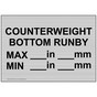 Silver Counterweight Bottom Runby ____ Max ____ In Sign NHE-18267_BF