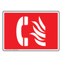 Fire Emergency Phone Symbol Sign NHE-13836
