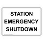 Station Emergency Shutdown Sign NHE-29067