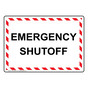 Emergency Shutoff Sign NHE-29590