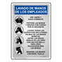 Employee Hand Washing Spanish Sign NHS-13128